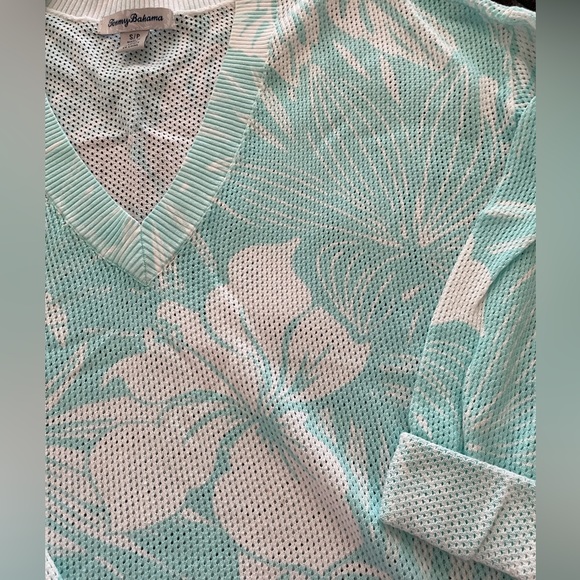 Tommy Bahama Tropical Floral Beach Sweater S - Picture 3 of 9